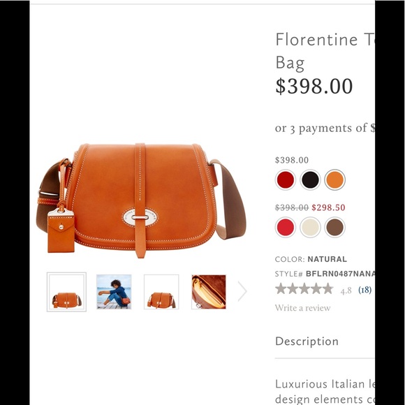 COPY - Dooney & Bourke Florentine Toscana Small Saddle - Picture 7 of 7